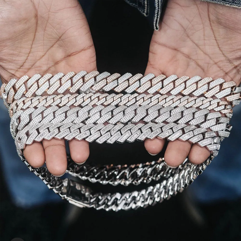 Silver Lorian Iced Chain Necklace