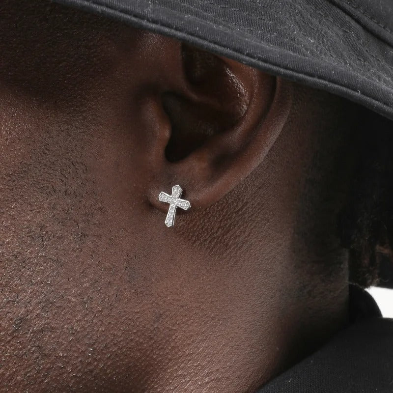 Simple Cross Earrings