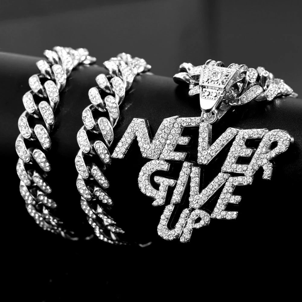 Never Give Up Pendant