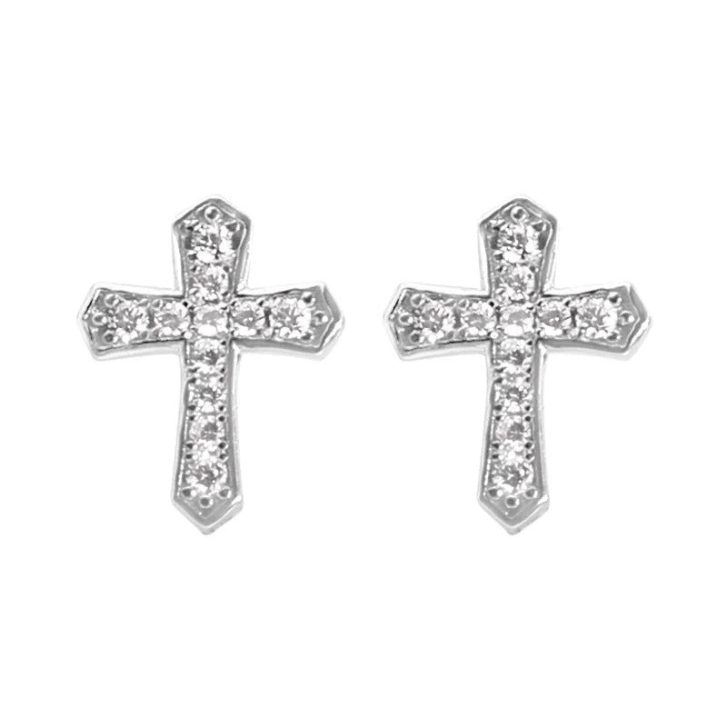 Simple Cross Earrings