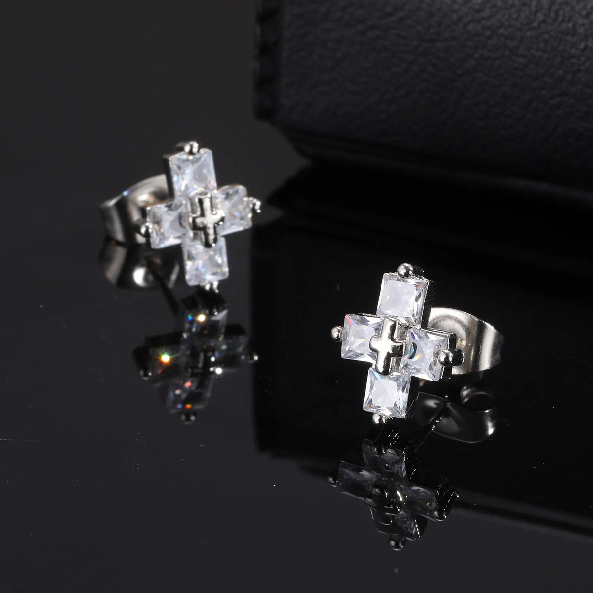 Double Cross Earrings